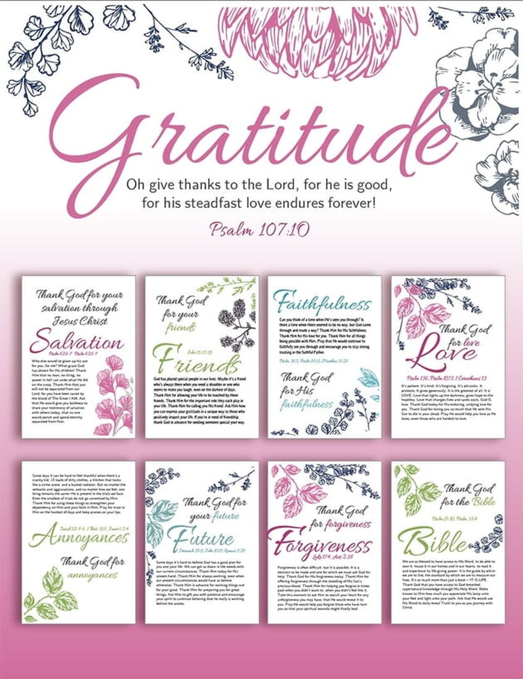 Gratitude Reminders for You to Print and Enjoy