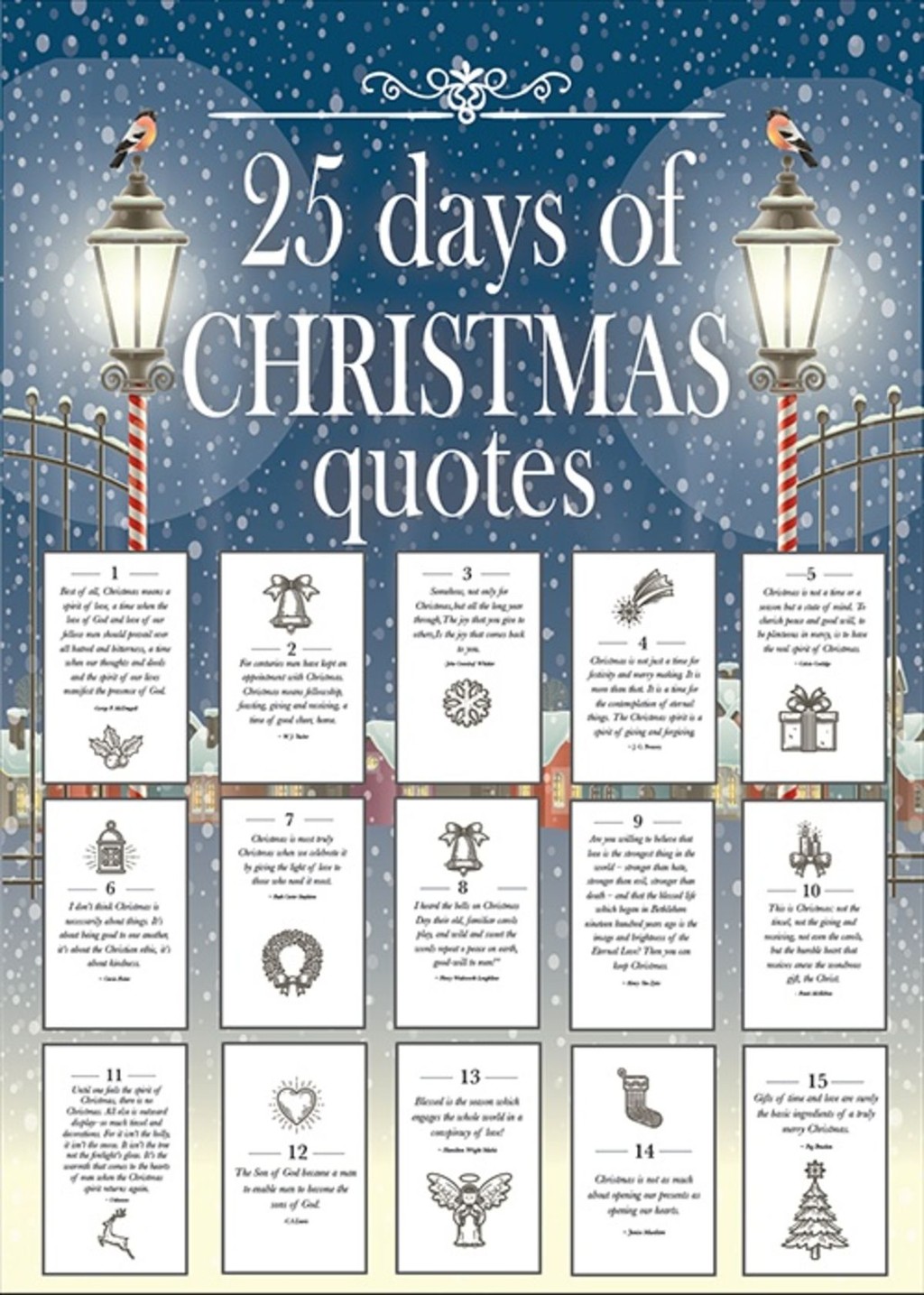 25 Days of Christmas Quotes