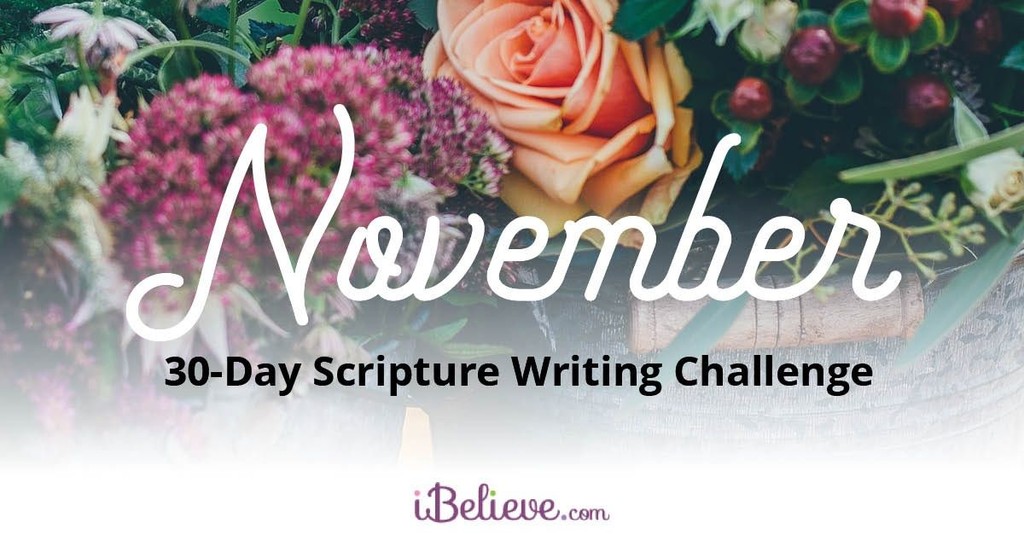 November Scripture Writing Guide	