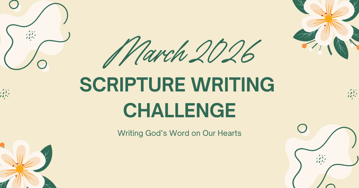 March 2026 Scripture Writing Challenge