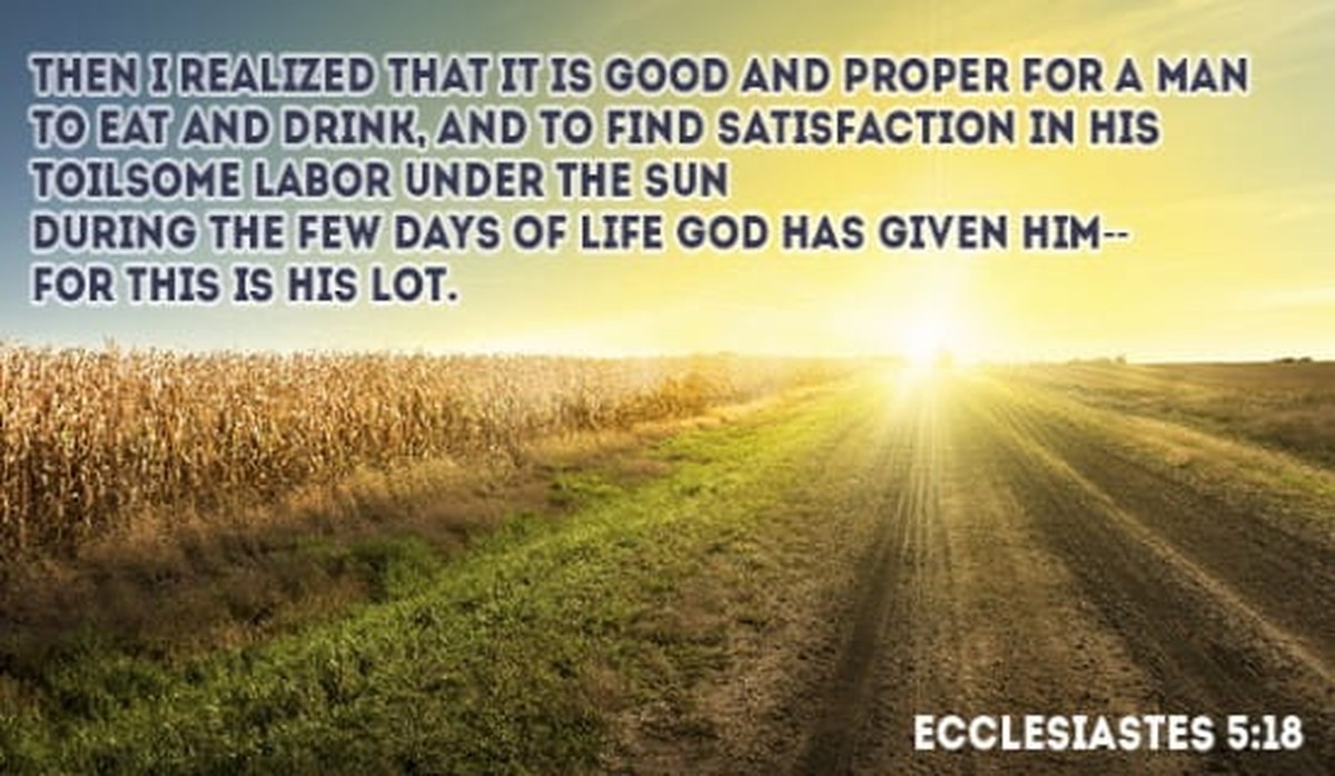 Ecclesiastes 5:18