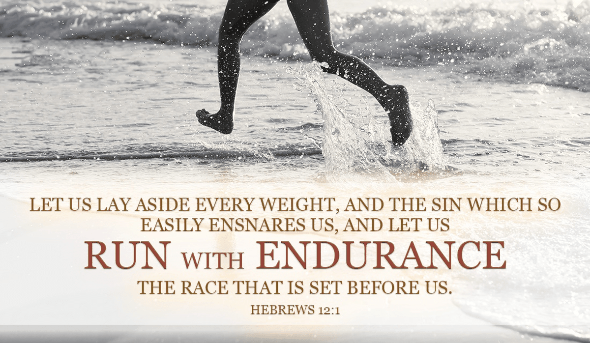 Don't let sin keep you down, cast your burdens on Him! - Hebrews 12:1