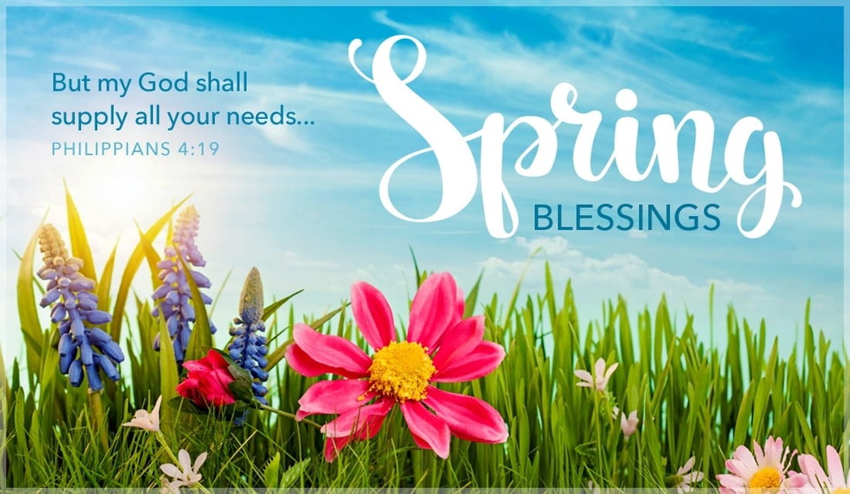 Spring Blessings - Philippians 4:19