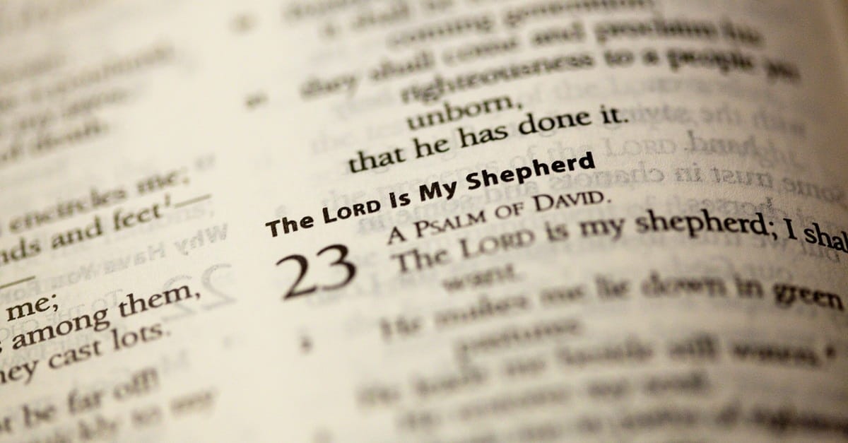 3. Psalm 23: The Lord is My Shepherd