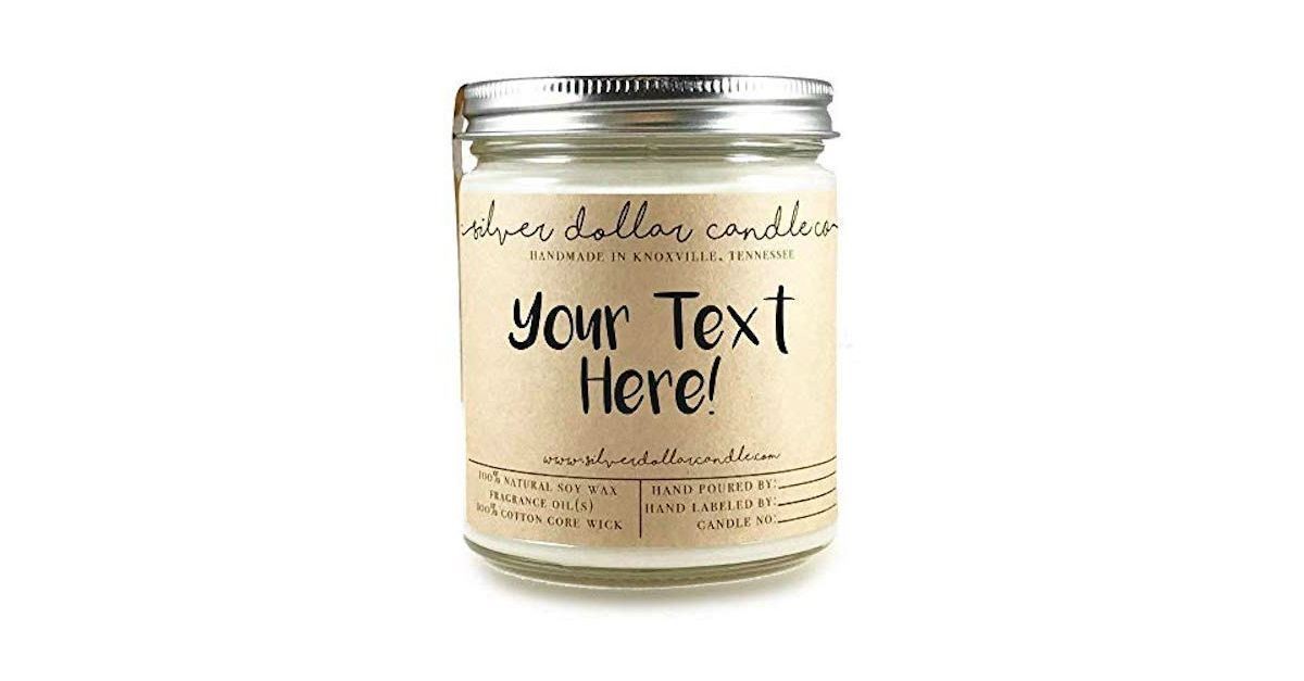 A Personalized Candle 