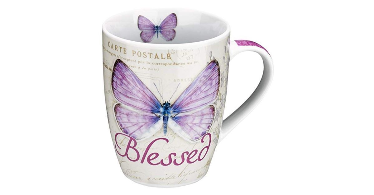 Botanic Butterflies Blessing Mug