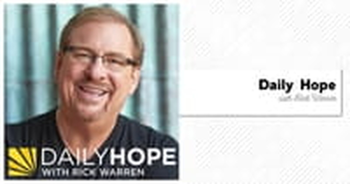 19. Pastor Rick Warren’s Daily Hope