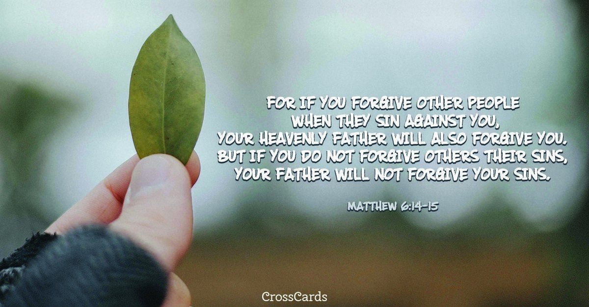 a bible verse about forgiveness