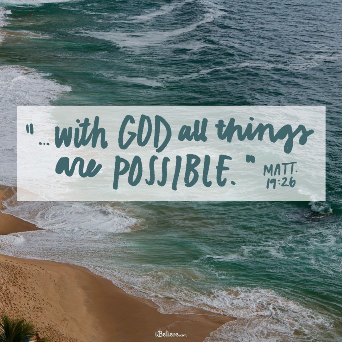 Your Daily Verse - Matthew 19:26 - Inspirations