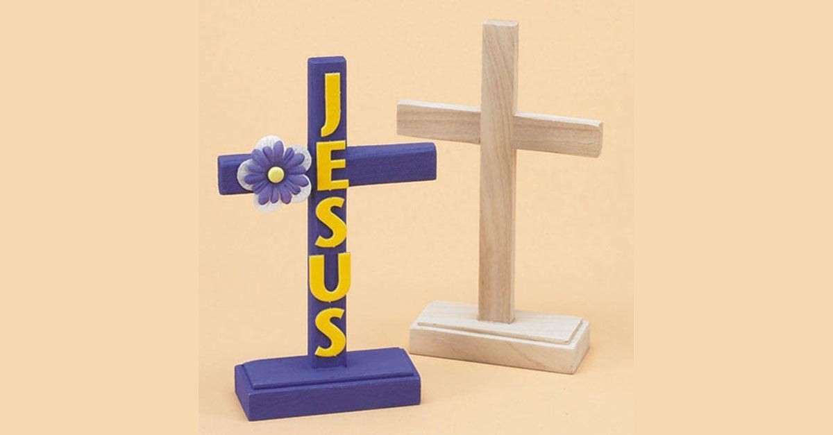16. A Wooden Cross to Paint Together