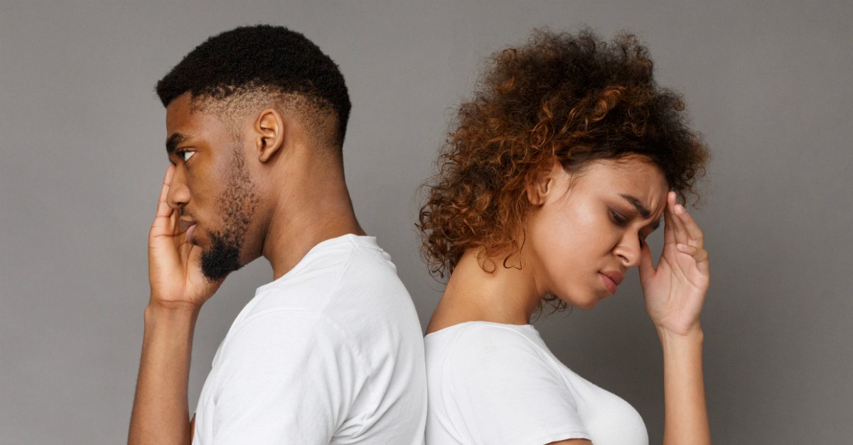 couple backs to each other upset disagreement, bible say about neglecting a wife