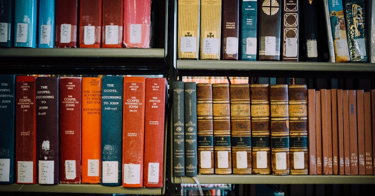 Library full of Bibles