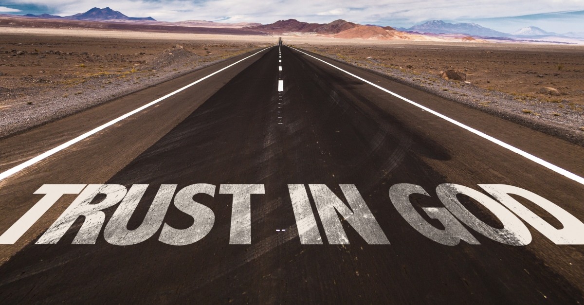 road printed with Trust in God, prayer scripture habits to boost your faith this summer