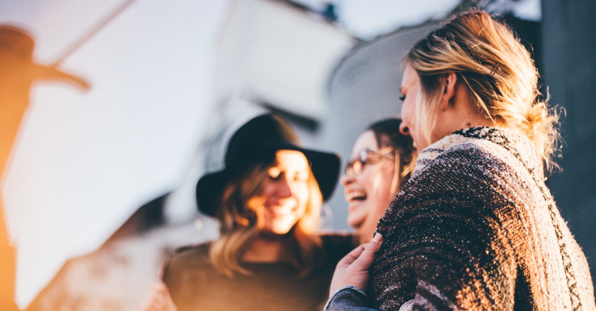 Group of happy people, the power of community