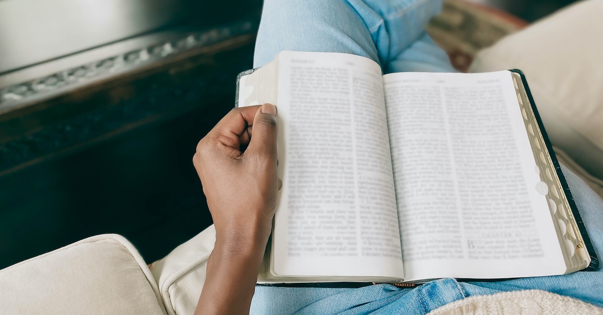 woman reading Bible, godly woman