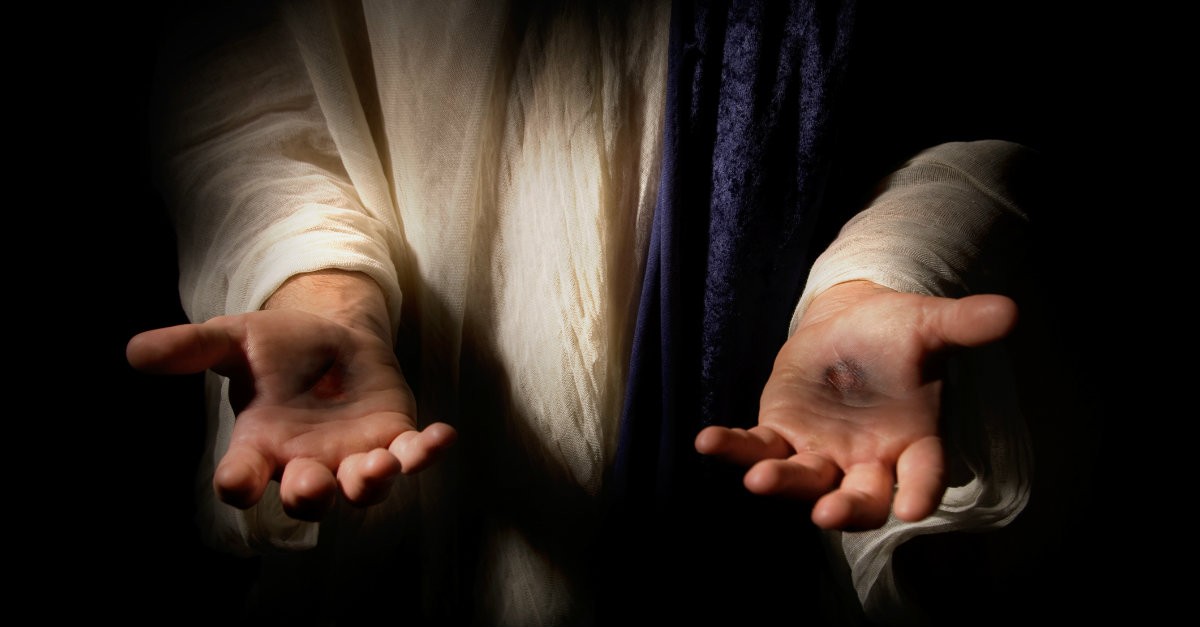 jesus hands outstretched