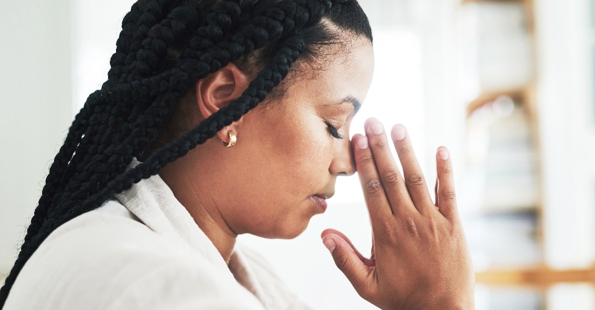 Woman praying