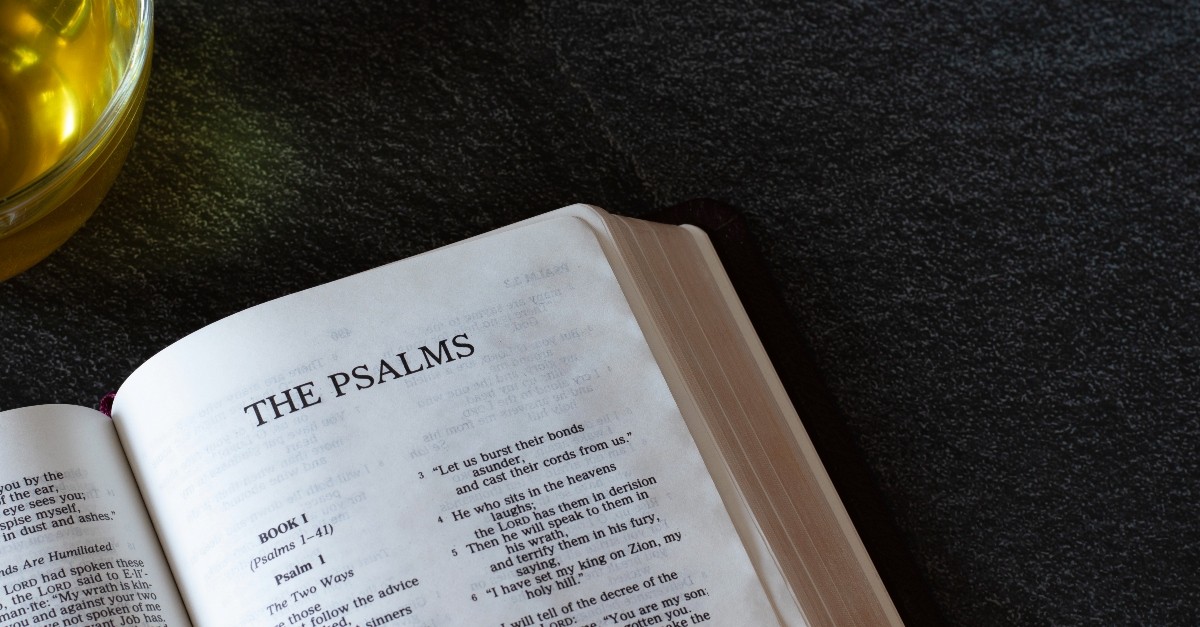 bible open to psalms, prayers for cancer patients and healing