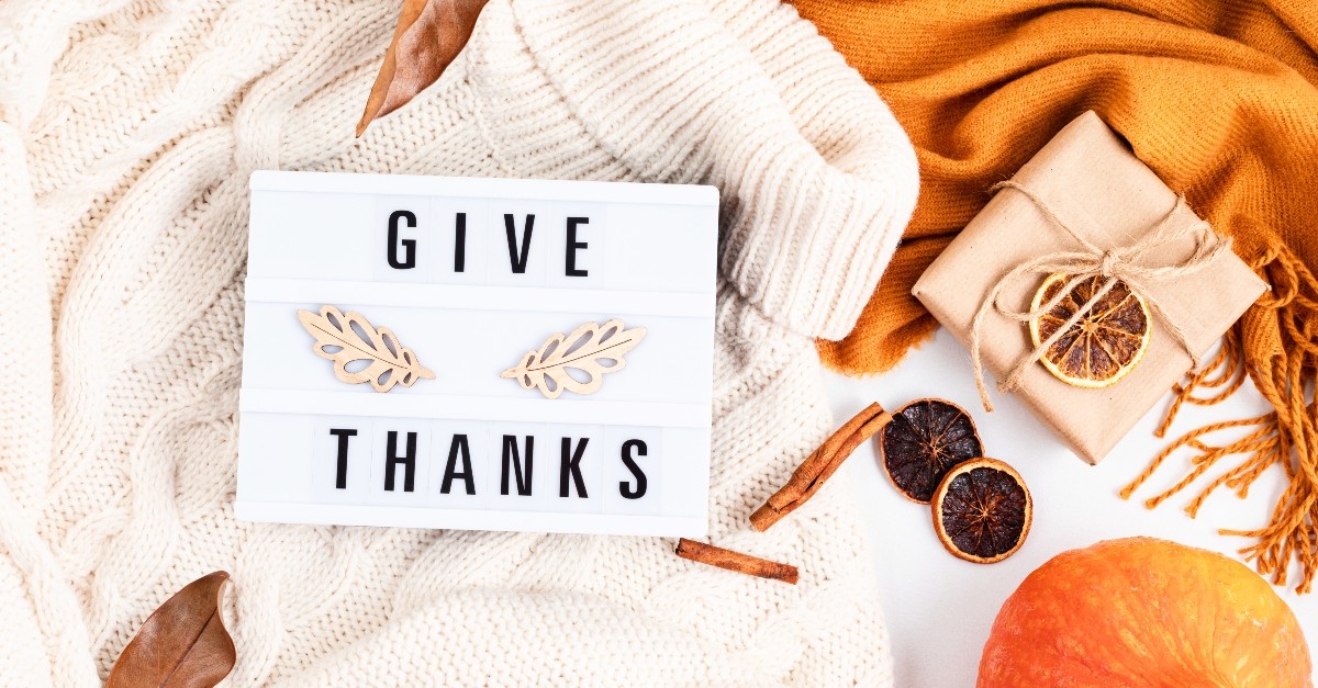 Give thanks sign