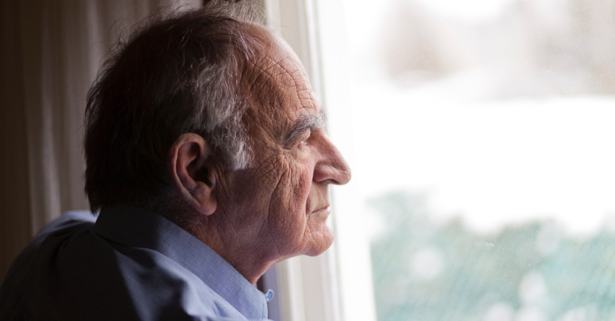 an elderly man, life expectancy is not bouncing back in America