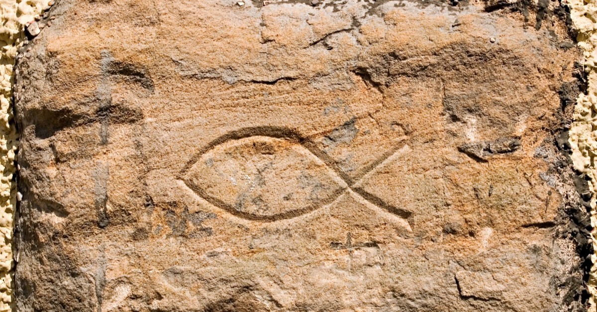 fish symbol to illustrate early church