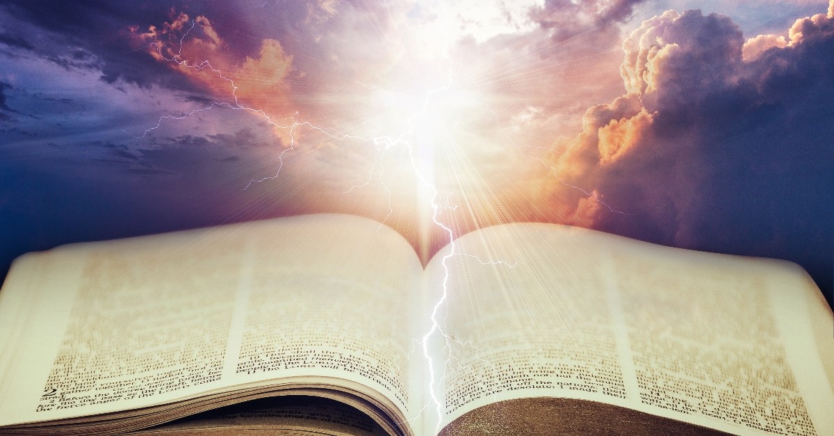 Bible and lightning