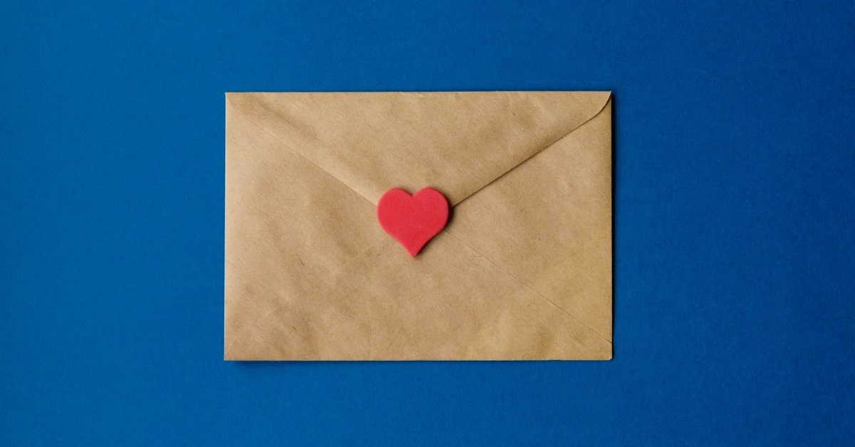 love letter envelope to illustrate love letter for husband
