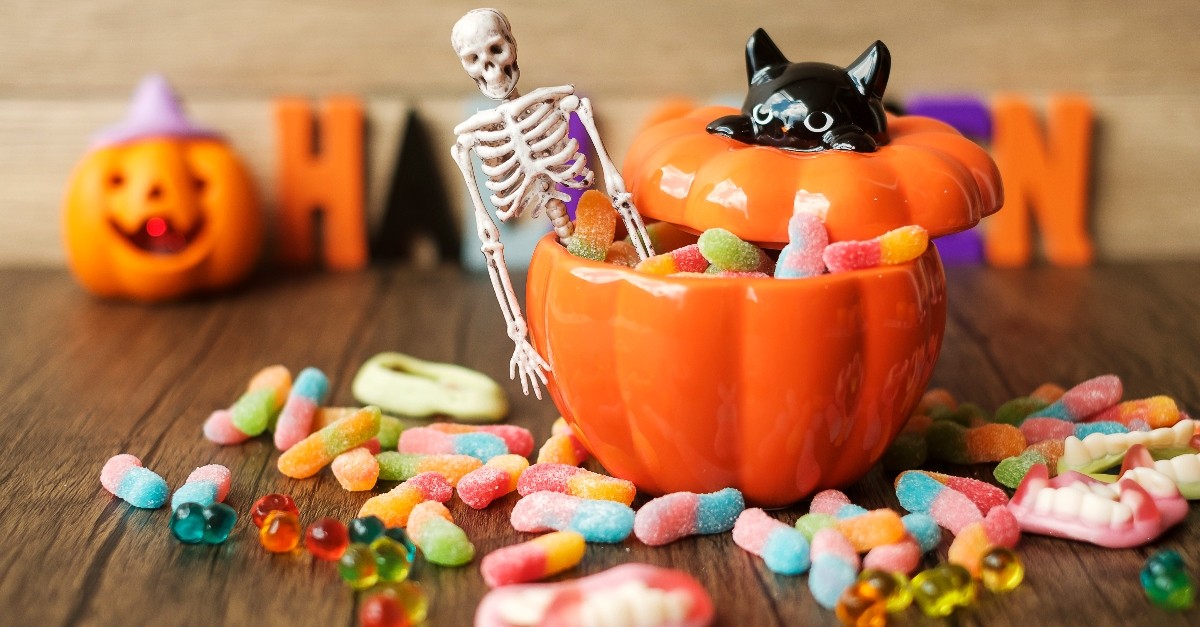 Halloween candy bowl