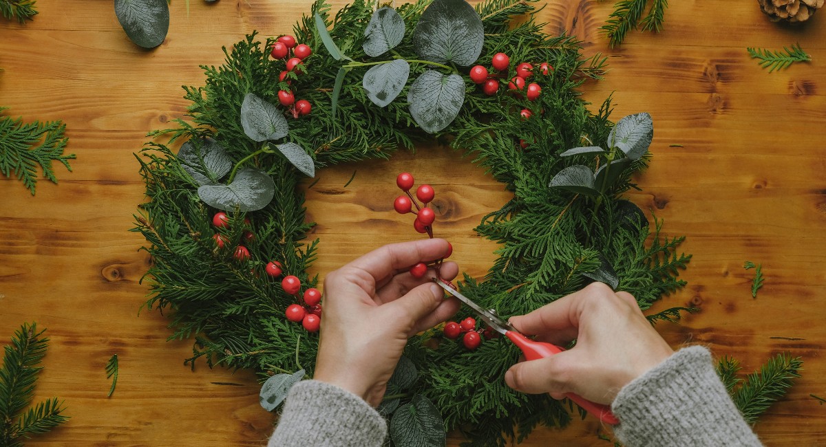 1. Create or Buy a Kitchen Table Wreath