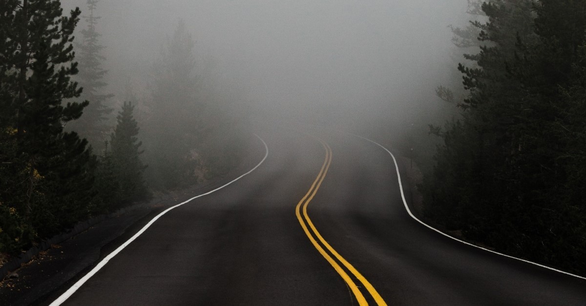 foggy road