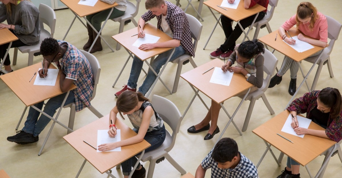 students taking finals test, prayer for a test