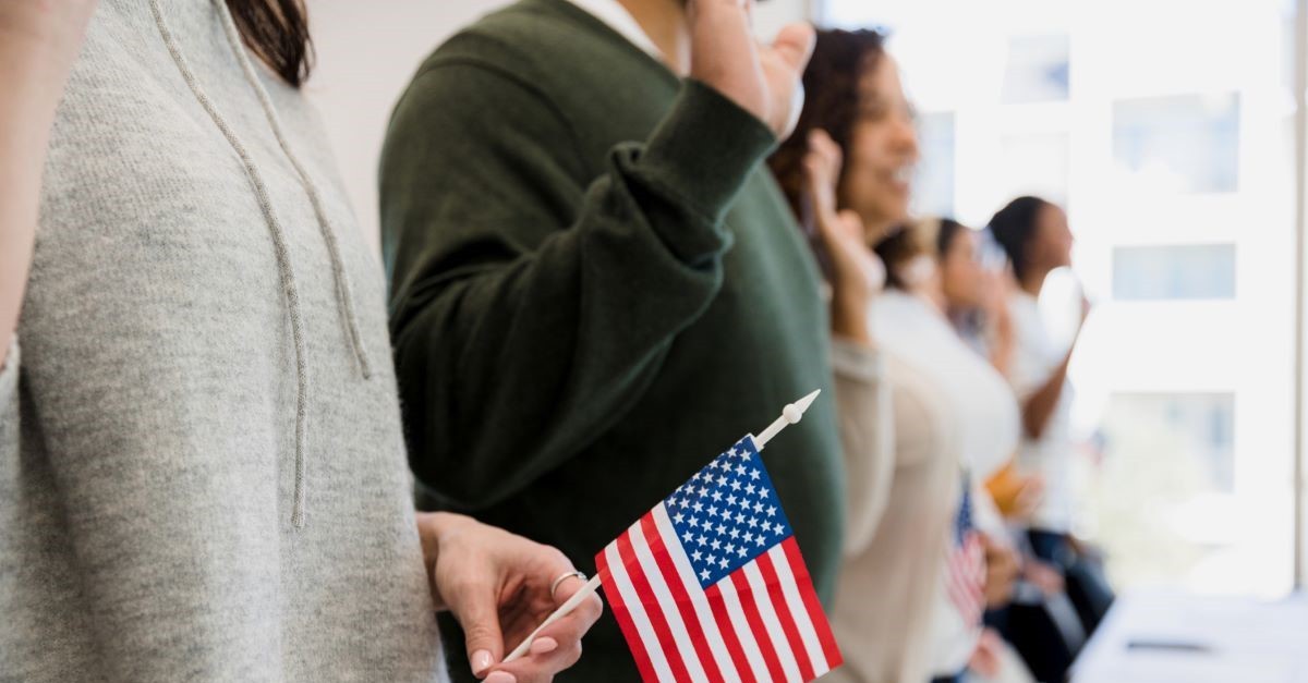 immigration america flag immigrants american