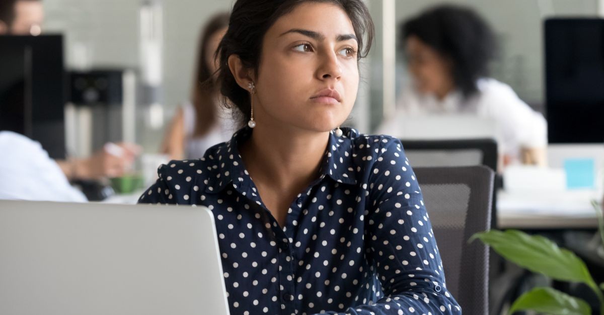 Woman distracted at work; is distraction a sign of covetousness?