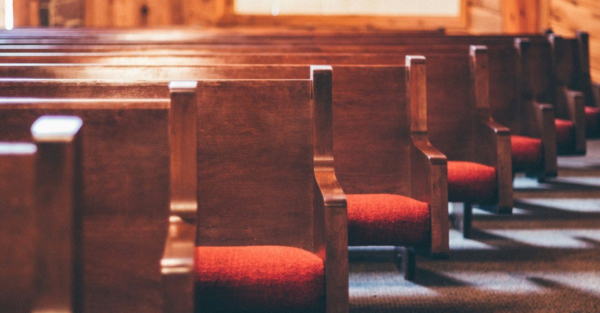 Empty church pews; what to do if you are bored at church.