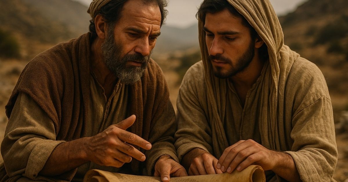The Apostle Paul mentoring another; what does it mean to be a spiritual mentor?