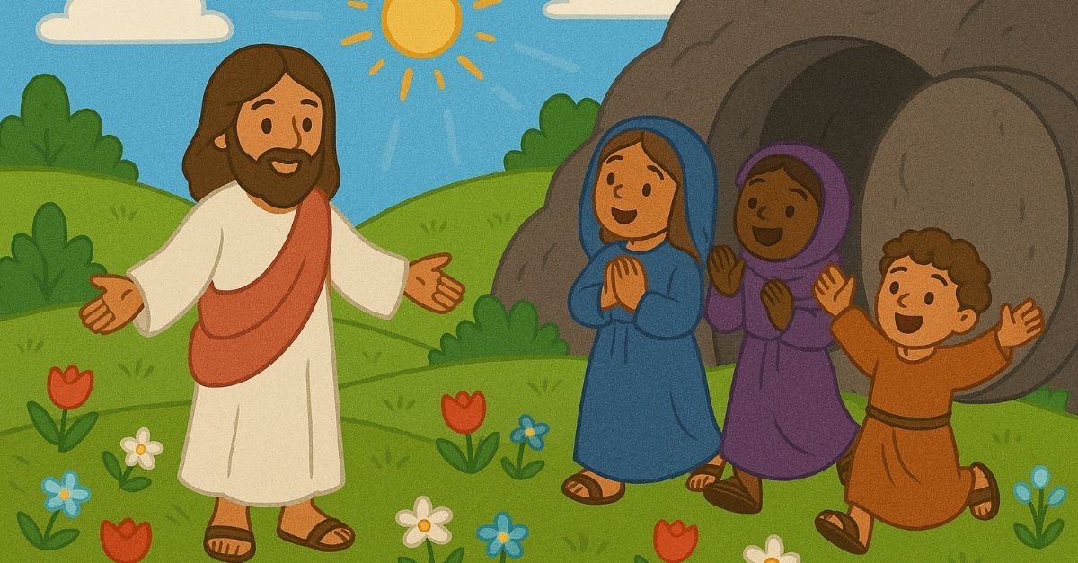 A Children's Illustration of Easter Sunday