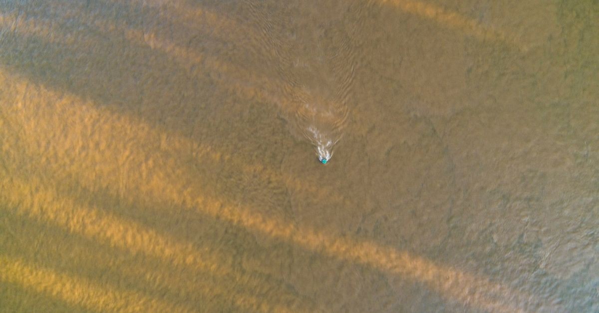 A Buoy Marker on the Mississippi River