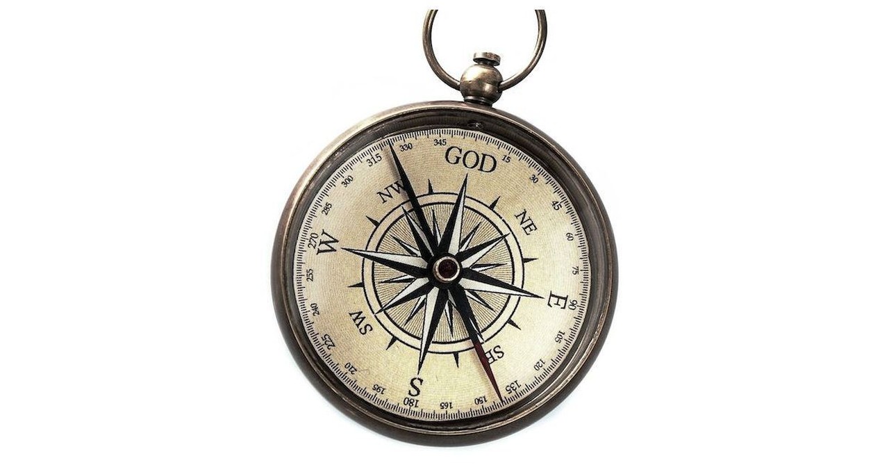 God Is My Guide Compass