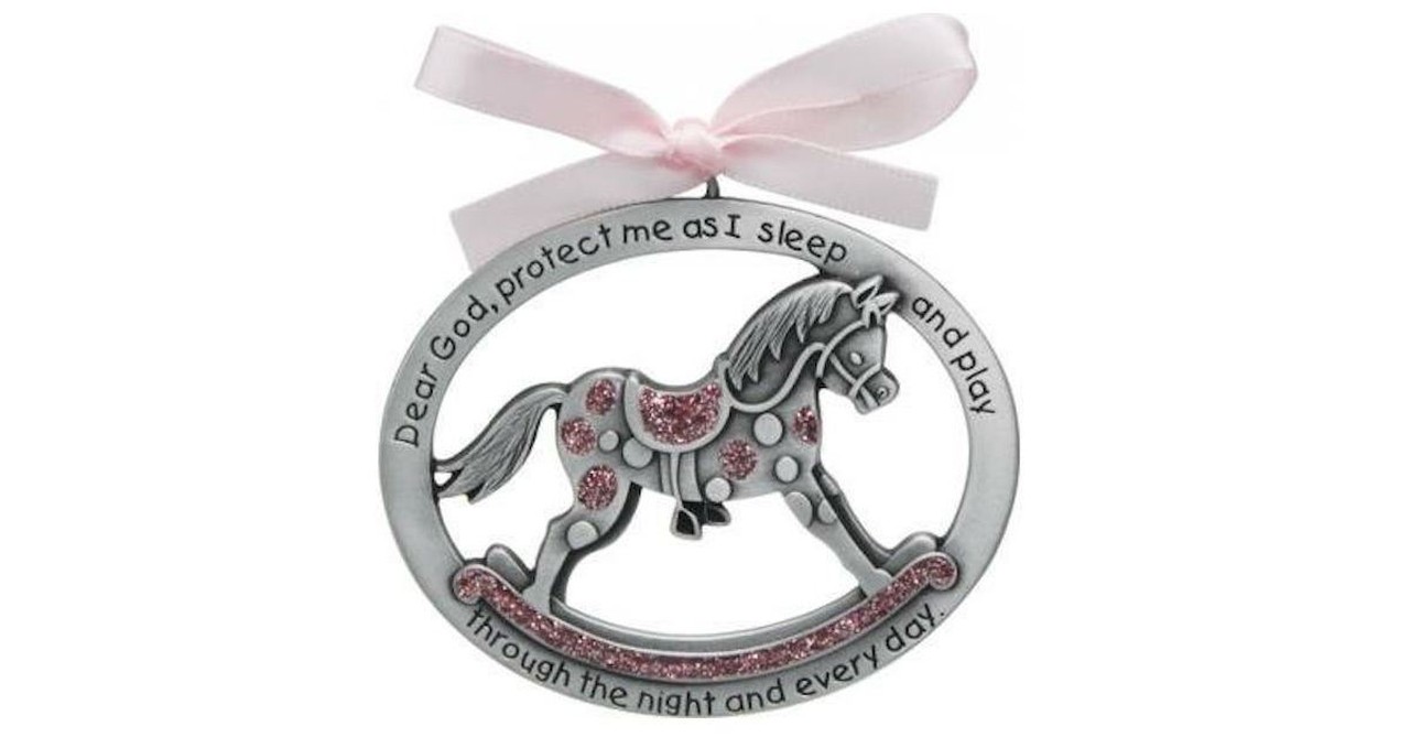 Rocking Horse Crib Medal Keepsake