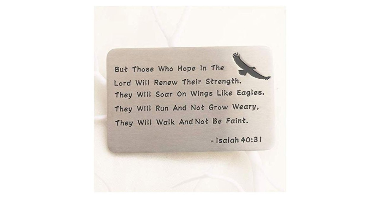 Soar on Wings Like Eagles Keychain