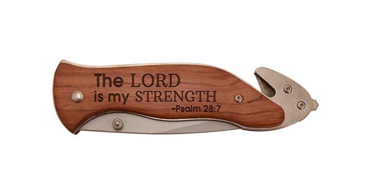 The Lord Is My Strength Survival Knife