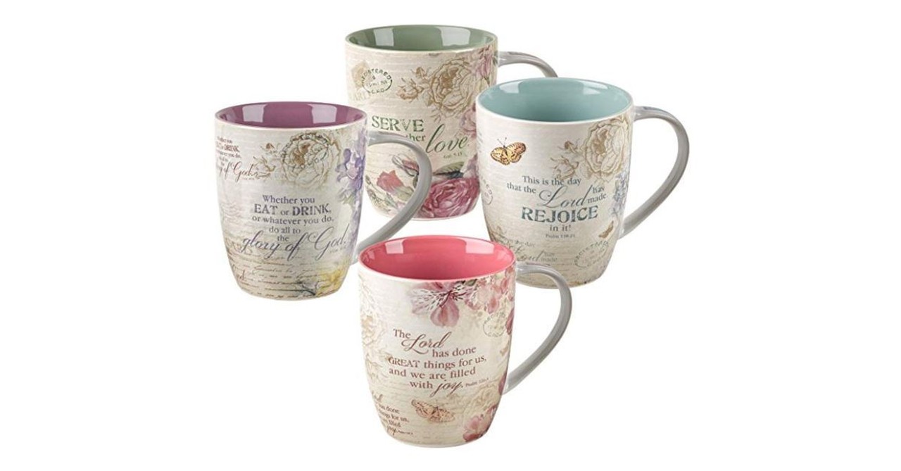 Floral Inspirations Christian Mug Set