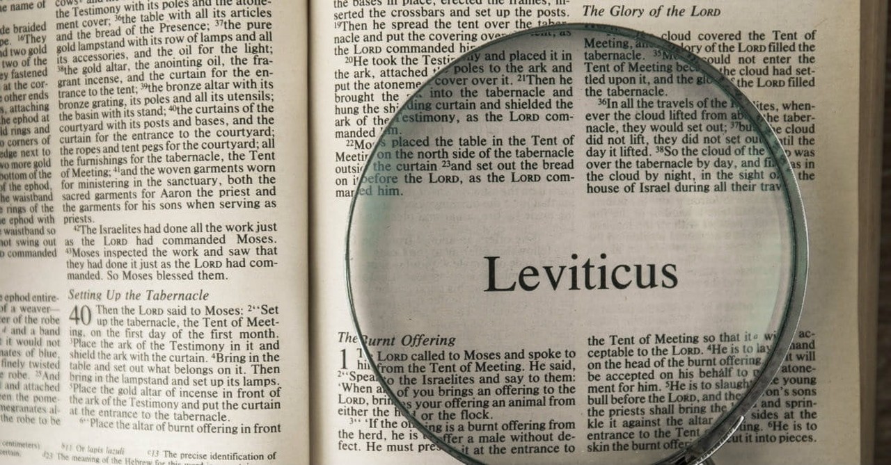 9. Leviticus - Without the laws of the past, there would be no freedom in Christ.