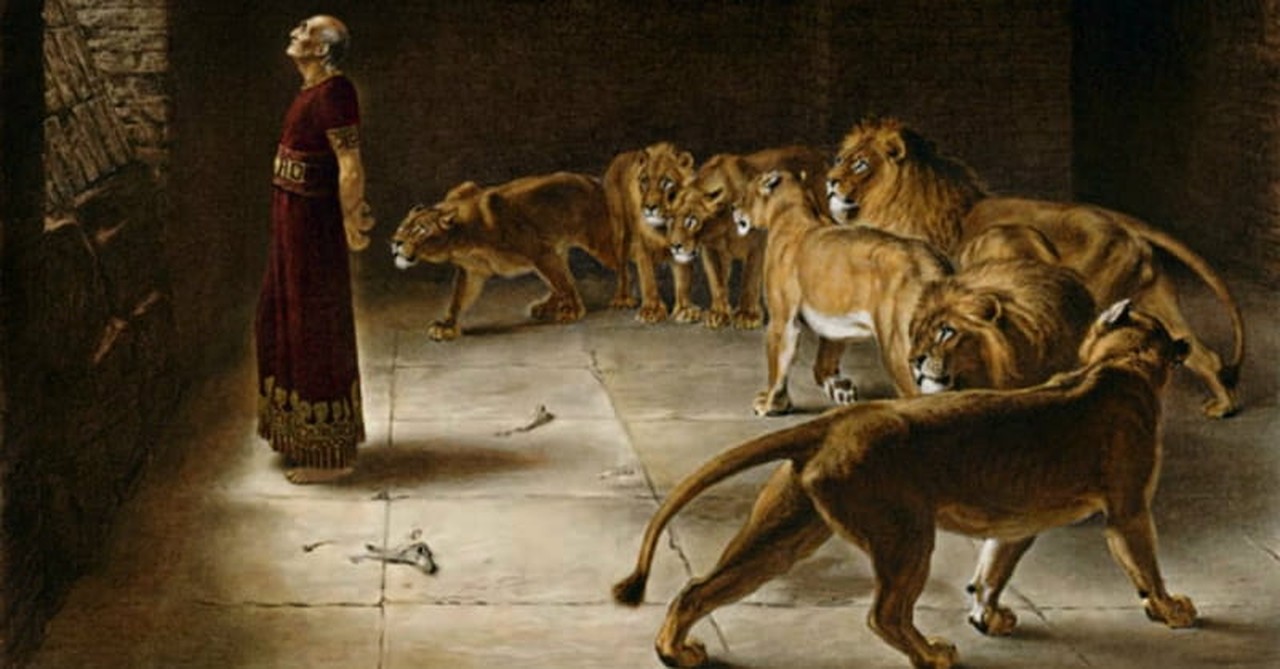 7. Daniel and the lions