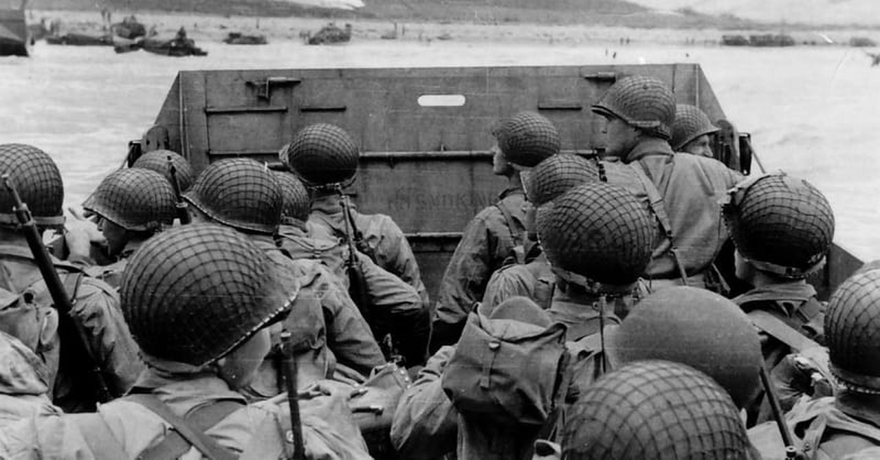 2. What countries had men fighting in D-Day?