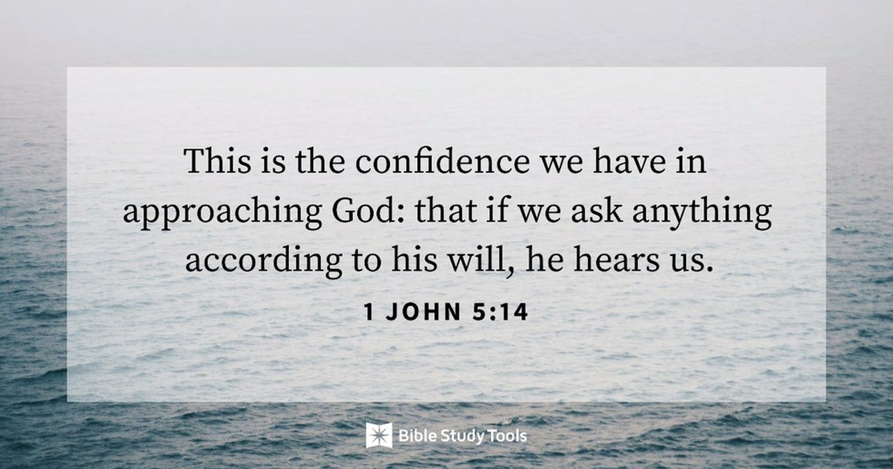 prayer bible verses, scriptures on prayer 1 John 5:14