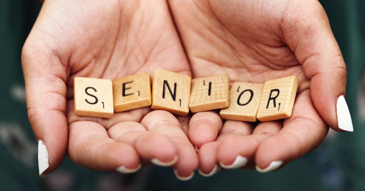 woman open hands graduation senior