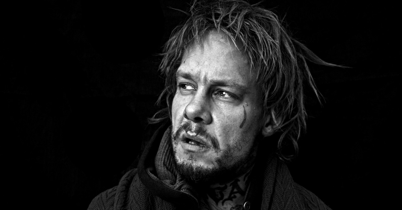 portrait of homeless man Joshua photographed by Leah den Bok