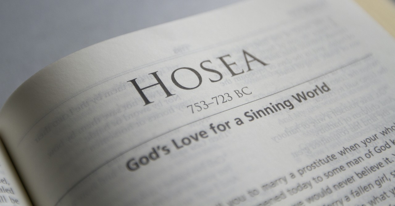 Bible open to the Book of Hosea