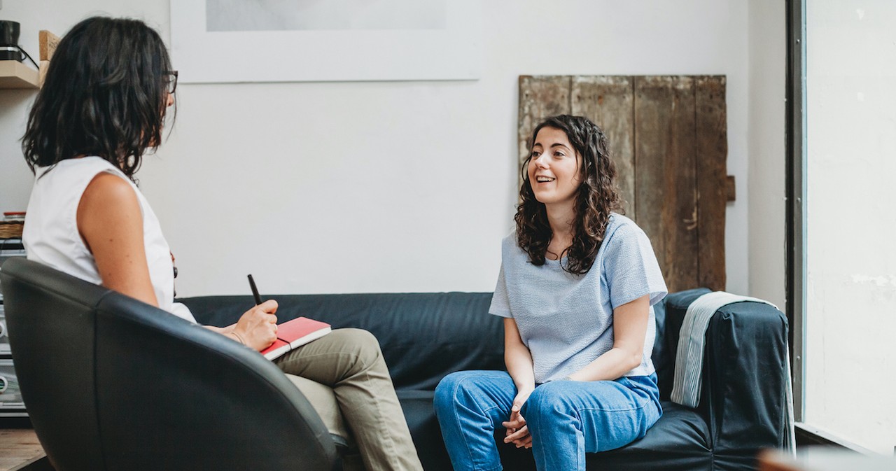 counselor with patient smiling, christian counseling